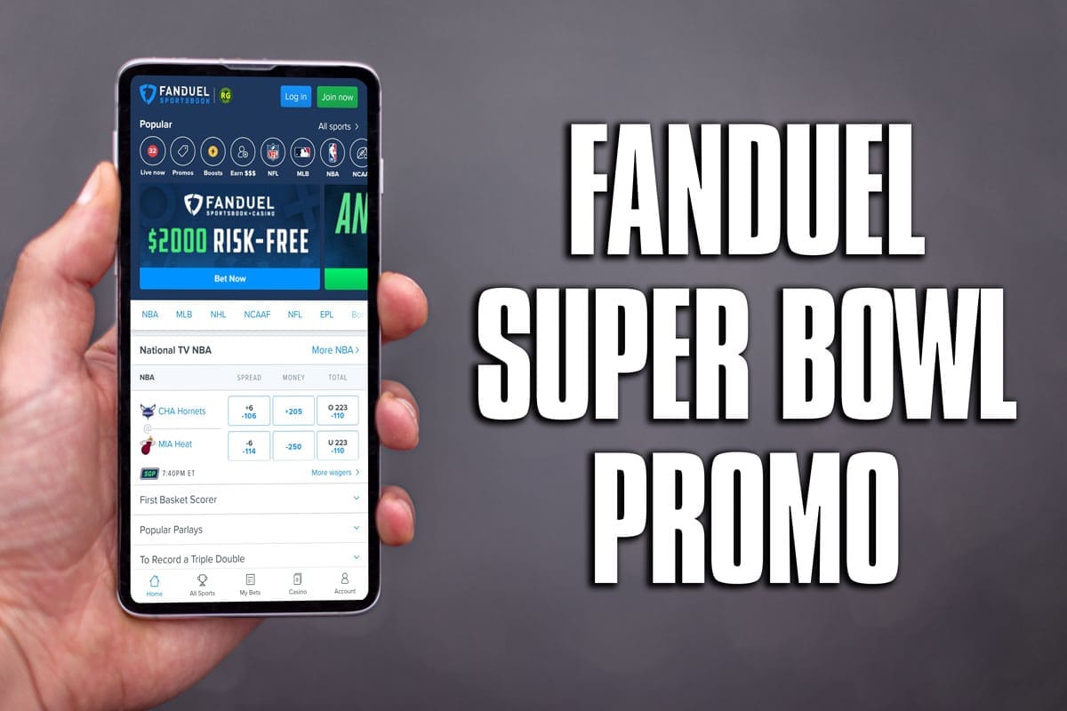 FanDuel promo code is giving 56-1 odds on Super Bowl winner